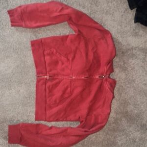 Brandy Melville red hoodie barely worn